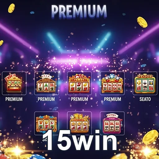 Imagem de jogos no site 15win, com destaque para opções de entretenimento e apostas online.