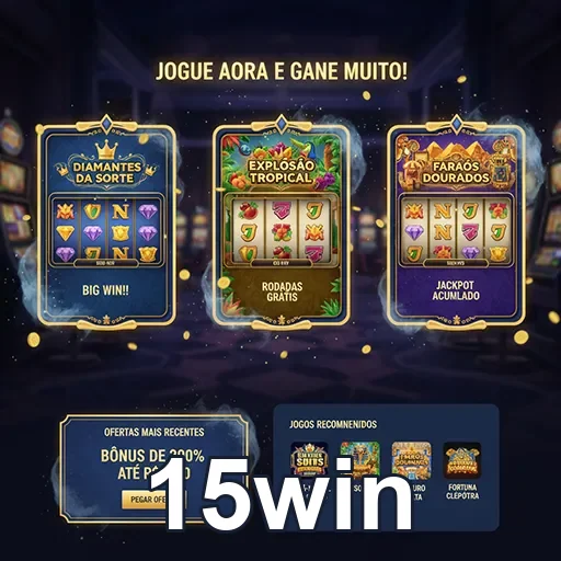 Experimente os melhores slot games para mobile - 15win